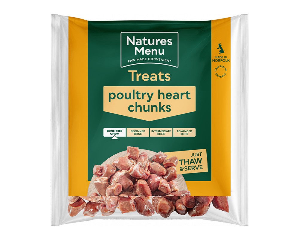 Natures Menu Raw Poultry Heart Chunks