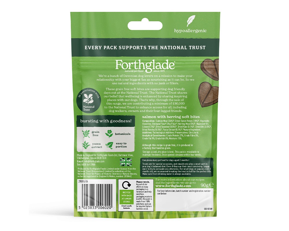 Forthglade Soft Bites Salmon & Herring Dog Treats