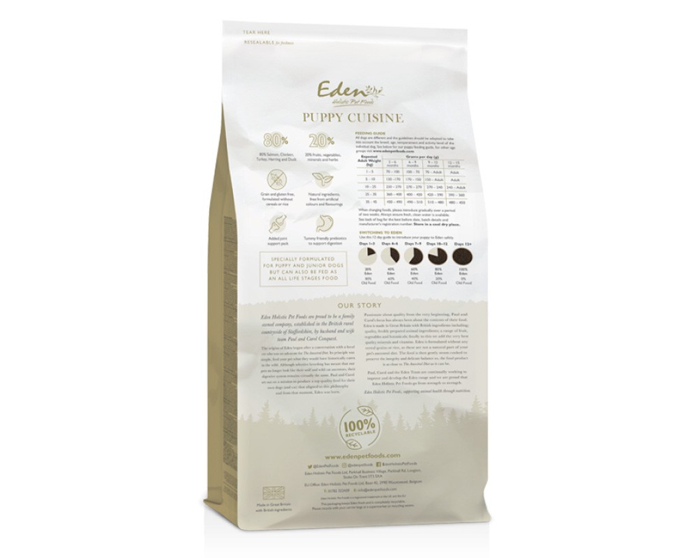Eden 80/20 Puppy Cuisine Dry Dog Food
