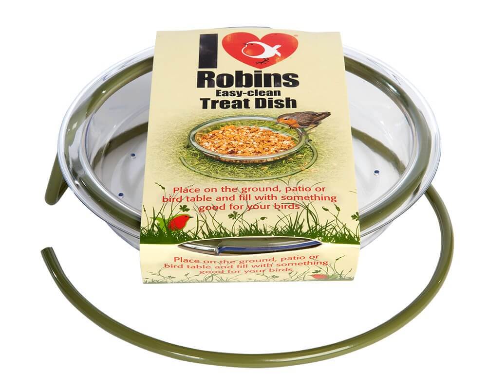 I Love Robins Easy-Clean Treat Dish