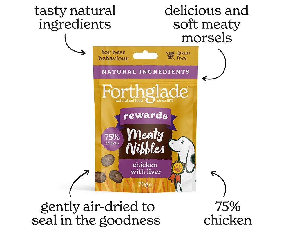 Forthglade Meaty Nibbles Chicken & Liver Dog Treats