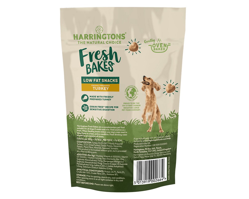Harringtons Baked Turkey Low Fat Dog Treats