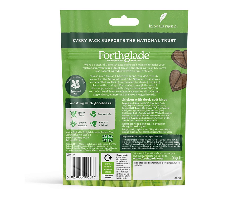 Forthglade Soft Bites Chicken & Duck Dog Treats