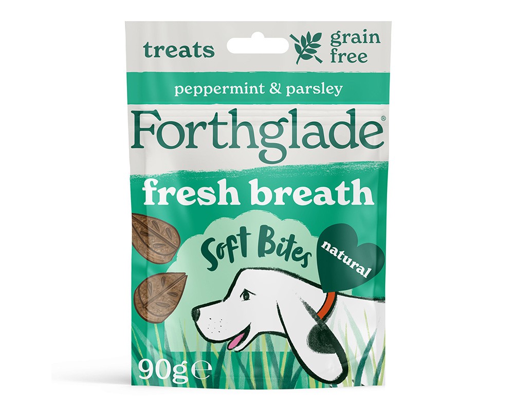 Forthglade Soft Bites Fresh Breath Dog Treats Peppermint & Parsley