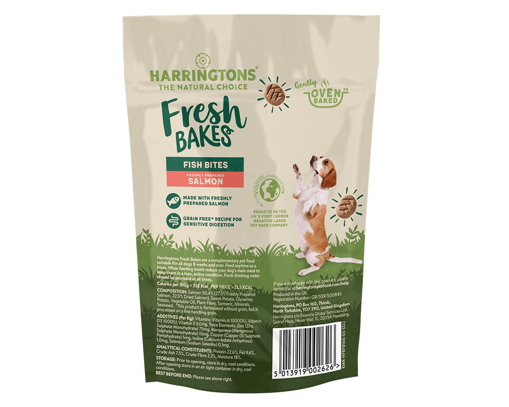 Harringtons Baked Salmon Fish Bites Dog Treats