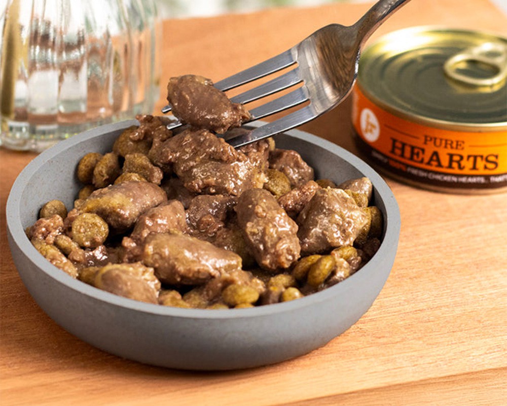 JR Pure Chicken Hearts Topper & Mixer