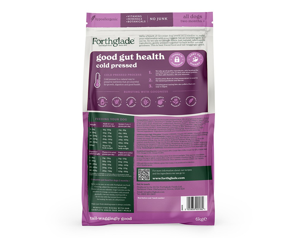 Forthglade Cold Pressed Duck Dry Dog Food