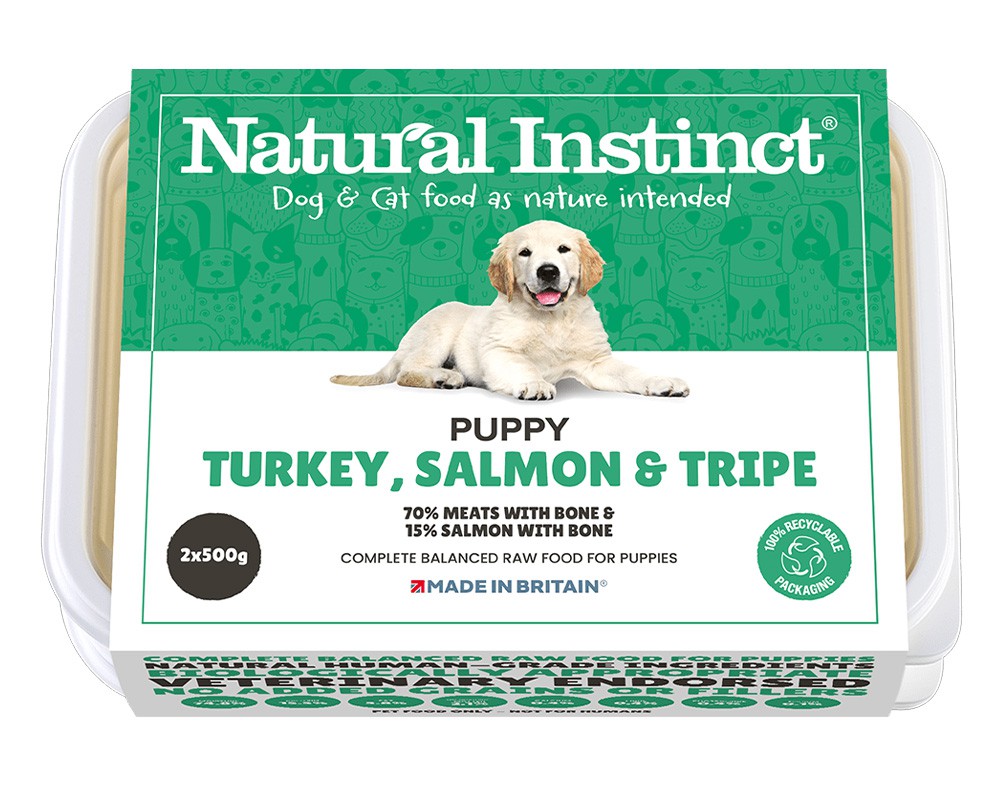 Natural Instinct Puppy Turkey, Salmon & Tripe