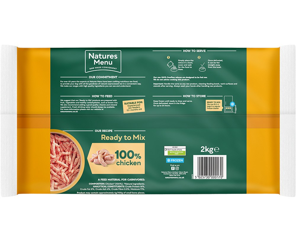 Natures Menu 100% Chicken Freeflow
