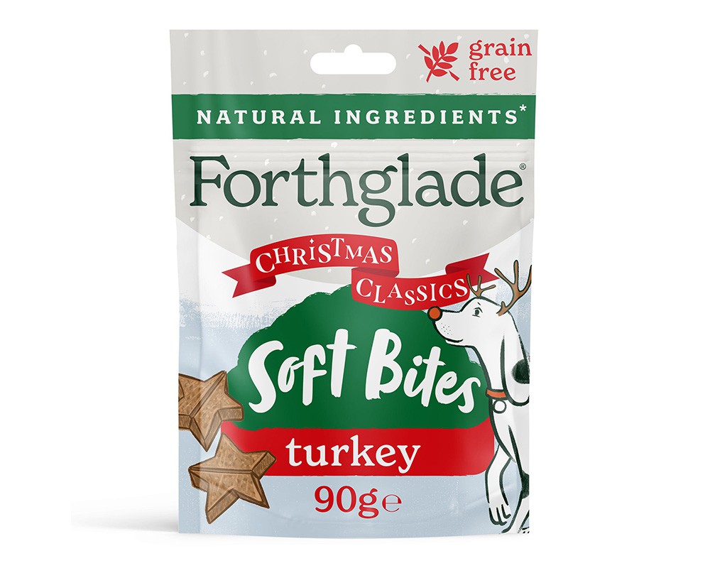 Forthglade Soft Bites Christmas Dog Training Treats Turkey & Cranberry