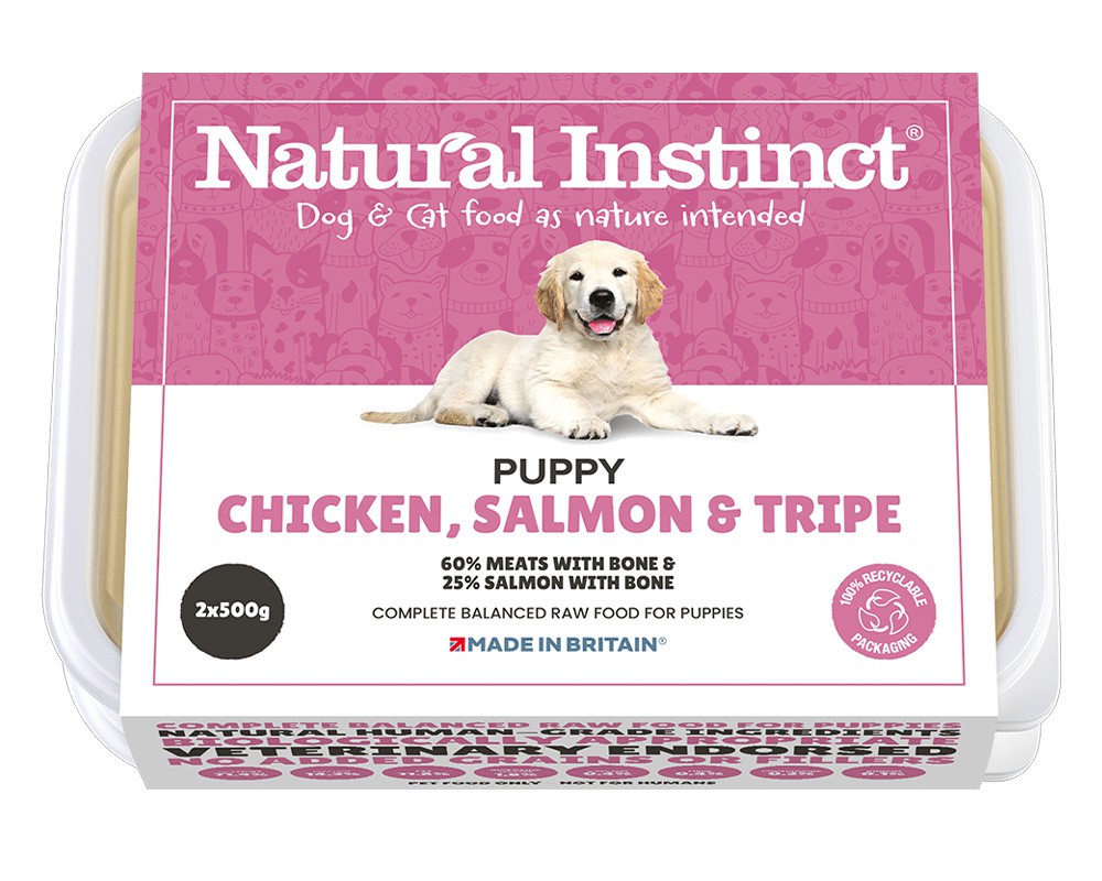 Natural Instinct Puppy Chicken, Salmon & Tripe