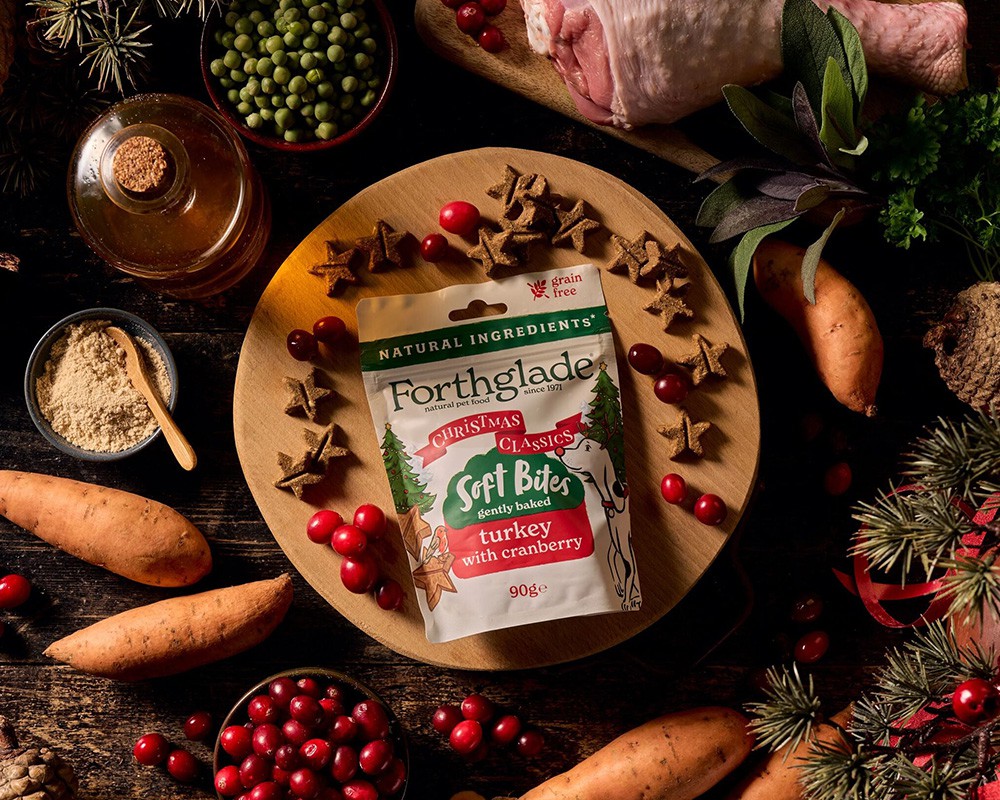 Forthglade Soft Bites Christmas Dog Training Treats Turkey & Cranberry