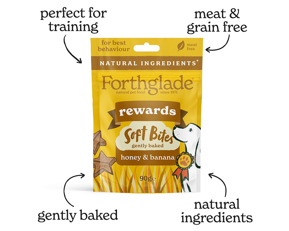 Forthglade Soft Bites Dog Training Treats Honey & Banana