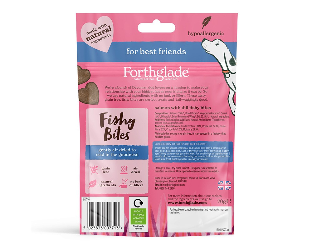 Forthglade Fishy Bites Salmon & Dill Dog Treats