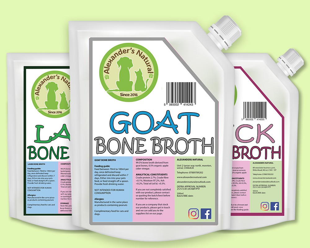Alexanders Natural Frozen Bone Broth - 500ml